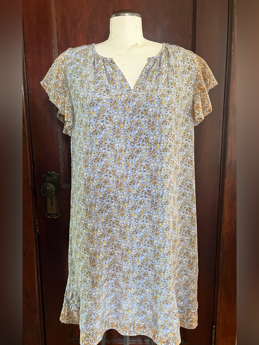 Ann Taylor Floral Midi Dress - Size Medium